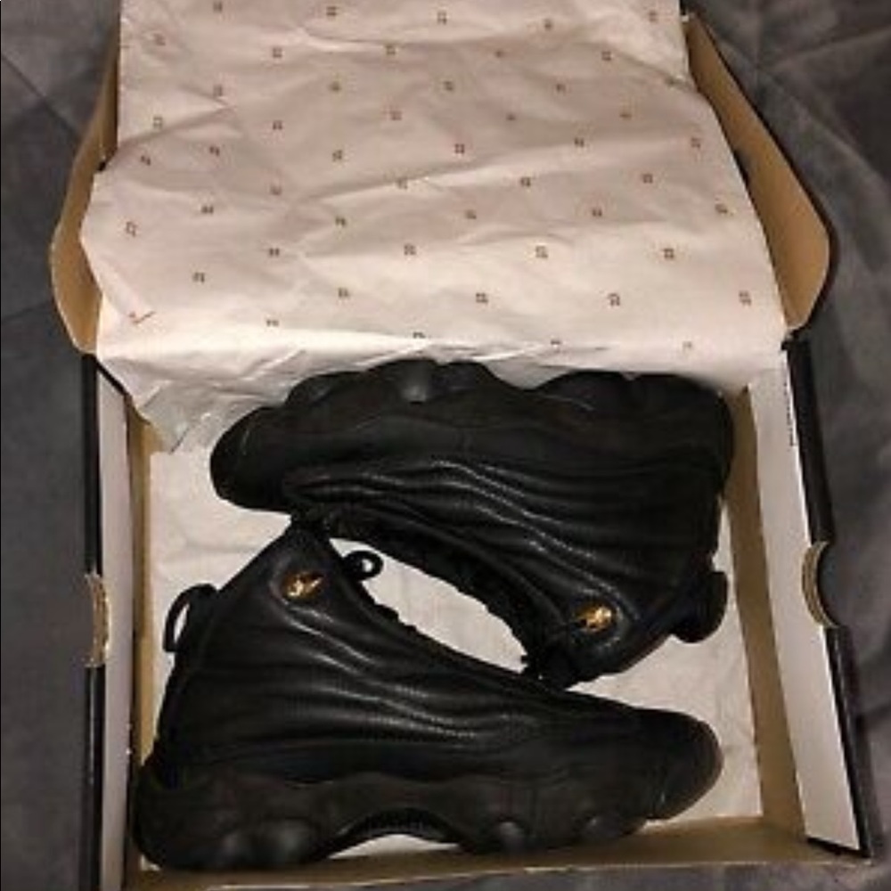 Mens Jordan Pro Strong black and gold